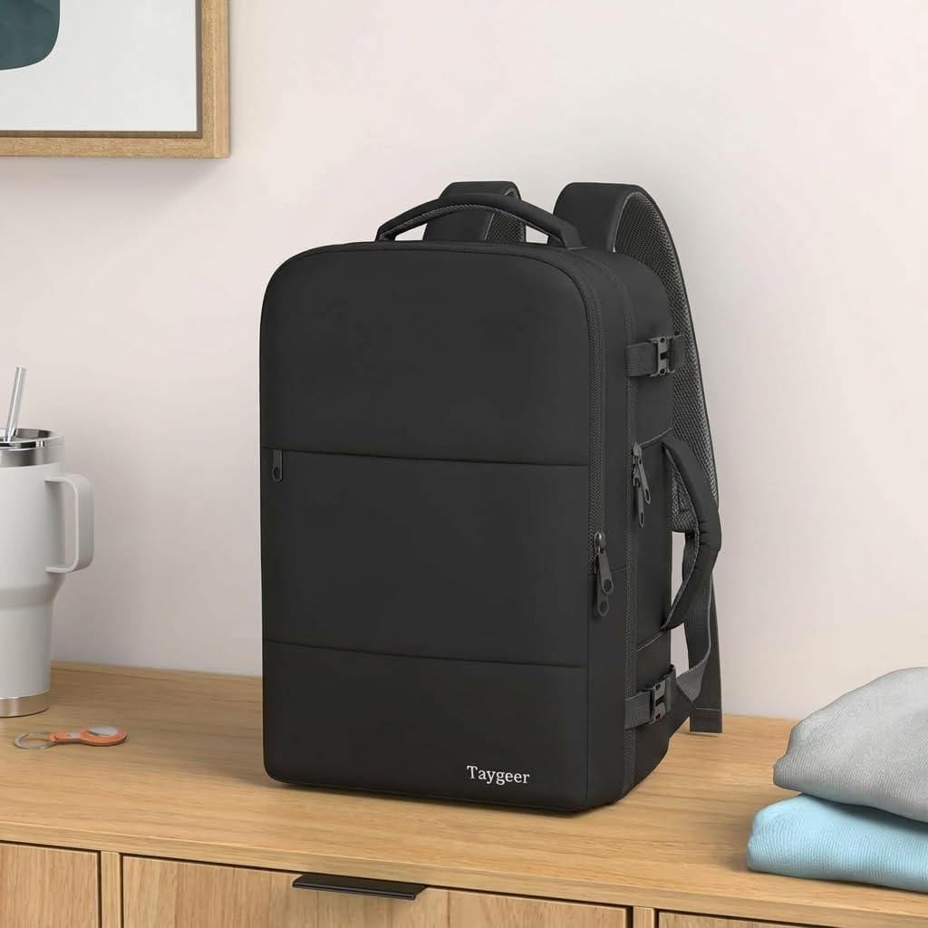 Taygeer Travel Backpack for Men Women, Carry On Backpack with Shoe Pouch - Image 2