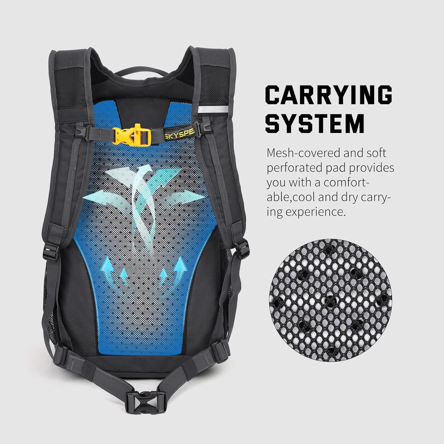 SKYSPER Small Hiking Backpack, 20L Lightweight Travel Backpacks Hiking Daypack Rucksack Women Men for Trekking Backpacking Outdoor Sports - Image 3