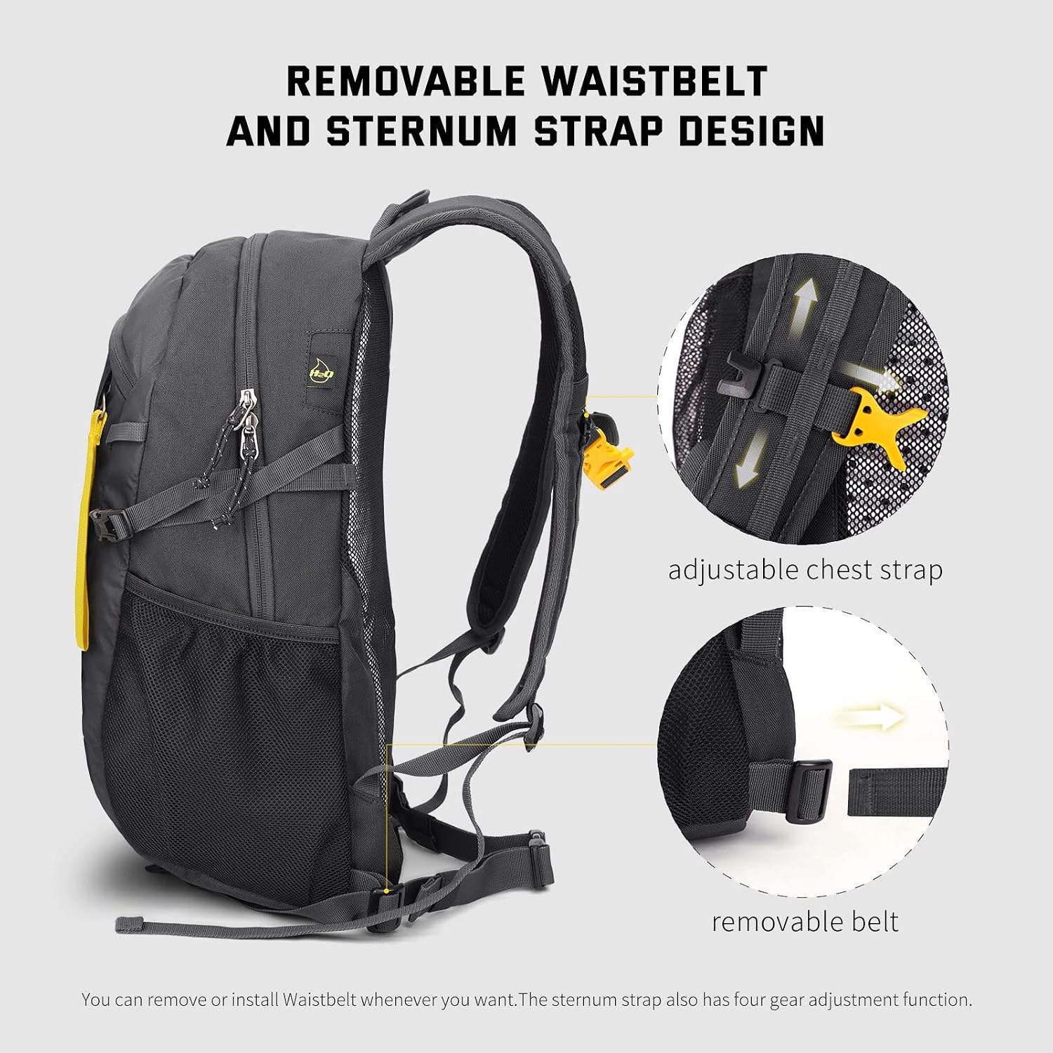 SKYSPER Small Hiking Backpack, 20L Lightweight Travel Backpacks Hiking Daypack Rucksack Women Men for Trekking Backpacking Outdoor Sports - Image 4