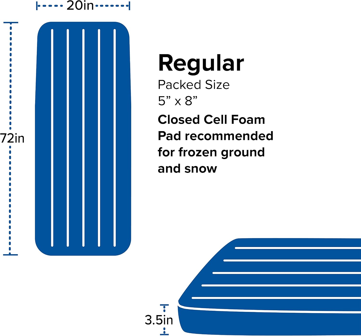 Big Agnes Divide - Air Chamber Sleeping Pad, Insulated, Regular - Image 7